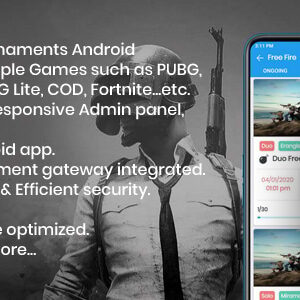 BattleMania Web version - Esports Tournament App with Website & Admin for PUBG / Free Fire / COD